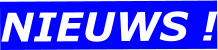 NIEUWS !
